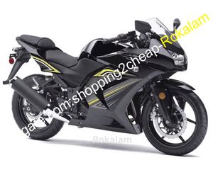 Carenature EX250 ZX250 adatte per Kawasaki Ninja EX250R EX 250 2008 2009 2010 2011 2012 Kit carenatura nero popolare personalizzato (stampaggio ad iniezione)