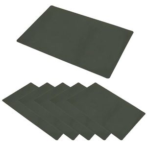 Mats Pads Dinning Table Matuppsättningar av 6 PU Läder Placemats För Hem Kök Restaurang Dekoration Lätt att rengöra Stain Resistant Dropship