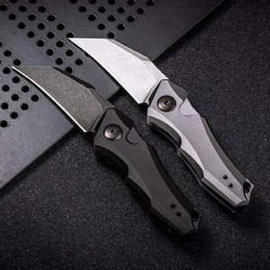 Kes 7350 Mini Pocket Folding Knife 9Cr18MoV Blade Aluminum Alloy Handle Single Action Tactical Rescue EDC Survival Tool Knives a3798