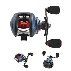 7.2:1 18 + 1Bb Carretilha De Pesca Molinete Moltiplicatore Baitcasting Reel Centrifugal Dual Brake Bait Casting Mulinelli Moulinet Per Shi Braid Line