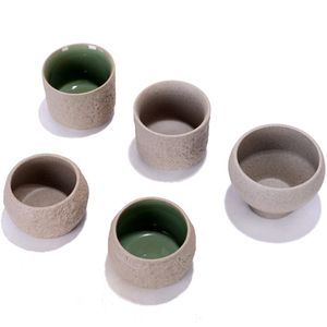 Japanische grobe Keramik-Teetasse, Keramik-Büromeistertasse für Porzellan-Set