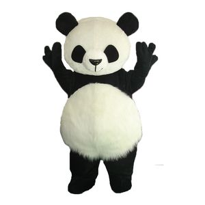 Performance Giant Panda Mascot Costume Halloween Christmas Fancy Party Cartoon Character Outfit Suit Adult Women Men Dress Carnival Unisex Adults