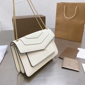 Damen-Handtaschen, Umhängetasche, Clutch, Designer-Marke, Luxus-Taschen, Leder, Goldkette, verschiedene Farben, Geldbörsen, Haut, Lamm, Schultertasche, Klappe