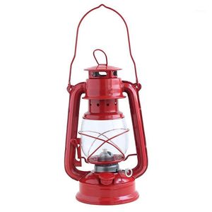 Latarki Pochodnie Retro Klasyczna Kerosene Lampy Latarnie Wick Portable Lights Dorning -red