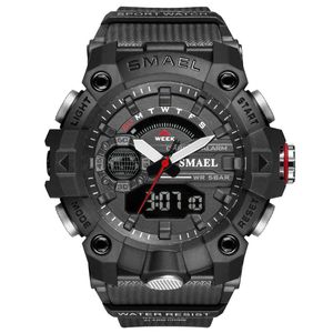 Orologi da uomo Sport di moda resistenti agli shock 50 m impermeabile orologio da polso a LED di allarme orologio da orologio militare per orologi 891