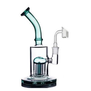 Bicchiere di vetro da 10 pollici Bong 8 Arms Tree Percolator a nido d'ape Dab Oil Rigs Tubi d'acqua Bubbler Con club Banger tubi per bruciatori a nafta