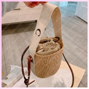 Fashion Basket Women Bucket Bag Straw Bags Handbag Tote Beach Shoulder Crossbody Womens Handbags Luxurys Designers Bags Totes Purse 2106111L