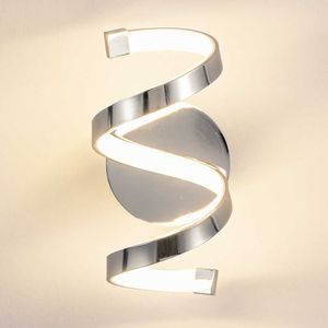 Modern Nordic Metal Indoor Led Wall Lamp Rose Chrome Bedroom Bedside Stair el Warm White Light Sconce Wall Mounted Wall Light 210724