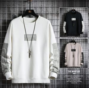 Mężczyźni Bluzy swobodne jesienne polar bluza męska Hip Hop Harajuku pullover list drukujący japońskie męskie bluzę z kapturem streetwear