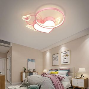 Chandeliers Living Room Bedroom Child Lustre Dimmable Fixture Luminaires Drop AC85-260V Heart Shape Indoor Lights