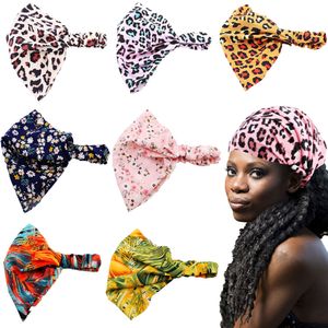 Acessórios para os cabelos para faixas de faixas de faixas ornamentos Africano Headband Woman Headscarf Mulheres Bandana Leopardo Headbands Wig