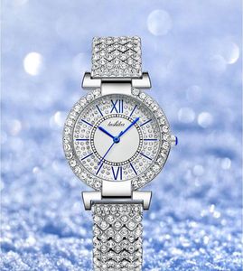 2021 Women Diamond Fashion Watches Special Design Relojes de Marca Mujer Sier Lady Dress Wristwatch Quartz Clock Rose Gold