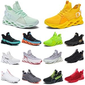 Mens Womens Running Shoes Cool Green Royal Red Triple Black White Split Multi Light Orange Navy Blue Golden Yellow Grey Peach Trainers Outdoor Vandring Sports Sneakers