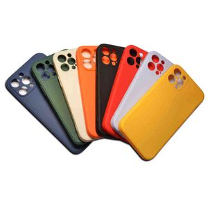 Orange Solid Phone Case for Iphone Xs Xr Candy Scrub Silicon 11 Pro 6s 7 8plus x Soft Back Cover