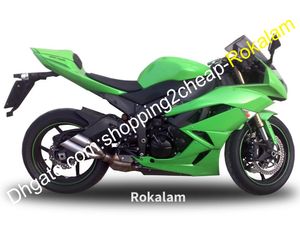 Para Kawasaki Cowling Ninja ZX-6R ZX 636 2009 2010 2012 ZX6R ZX 6R Motocicleta Completa Definido Green Green (Injection Molding)