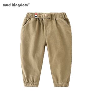 Mudkingdom Little Boys Jogger Pants Chino Autumn Solid Causal Elastic Waist for 210615