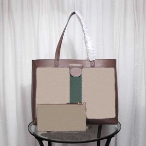 Vintage Large Capacity Tote Bag Designer Canvas Casual Multicolor Women Handbag High Quality Fashion Two Piece Set