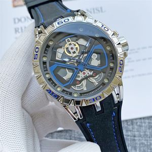 Orologio da uomo Roger D 46mm Batteria al quarzo Cinturino in gel di silice 8 colori Orologi alla moda RD0912