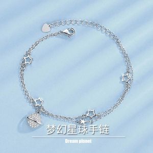 Länk, Kedja Guangyao 2021 Mode Dream Star Armband Enkel Koreansk Little Fresh Girl Smycken Creative 10g Women's Festival