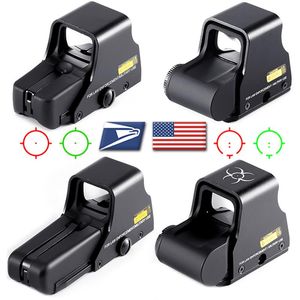 551 552 553 558 Red Green Dot Holographic Sights Scope Hunting Reflex Sight Riflescope with 20mm Mount for Airsoft Gun