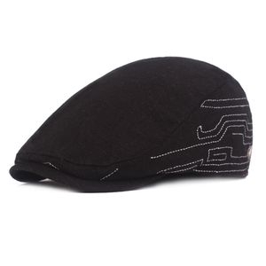 2022 Cotton Peaked Cap Moda Moda Kapelusz Retro Beret Artistic Youth Performance Cap Mężczyźni Płaski Newsboy Kapelusz Jazdy