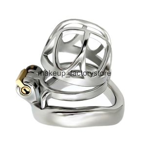 Massage 304 Stainless Steel Male Chastity Device Short Cock Cage Penis Lock Restraint BDSM Bondage Sadism Restraint Sex Toys For Man