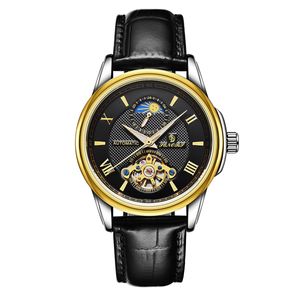 Orologio meccanico automatico con tourbillon cavo da uomo, commercio estero transfrontaliero, stile luminoso