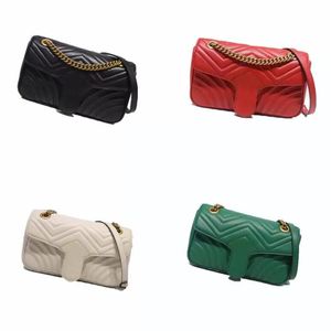 2022 mode Frauen Schulter Taschen Klassische Leder Herz Stil Gold Kette Neue Frauen Tasche Handtasche Tragetaschen Messenger Handtaschen