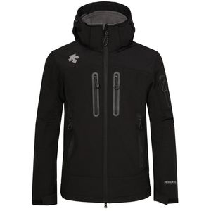 Gli uomini DESCENTE Softshell giacca viso cappotto Uomo Outdoor Sport Cappotti uomo Sci Escursionismo Antivento Inverno Capispalla Giacca Soft Shell rosso 1837