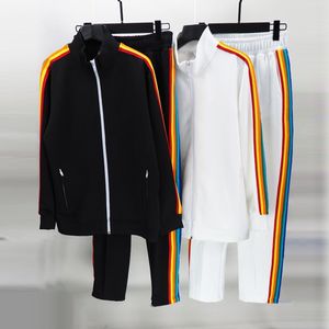 Męskie dresy płaszcze z zamkiem błyskawicznym uliczne luźne spodnie dla mężczyzn i kobiet moda odzież sportowa Jogging Casual męskie damskie hiphopowy sweter nadrukowane litery JK2201