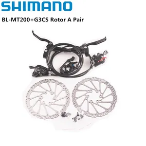 Shimano MT200 브레이크 BL BR MTB 전자 자전거 유압 디스크 브레이크 마운틴 자전거 전기 자전거 브레이크 왼쪽 앞 오른쪽 리어 세트