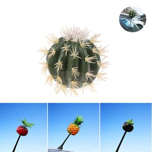 Neue 1PCS Kaktus Pflanze obst Auto Antenne Stift Topper Antenne Ball Dekor Spielzeug Finden Auto