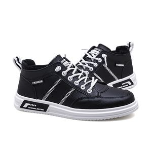 homens meio-top esportes correndo sapatos moda masculina preto cinza bege tendência jovens