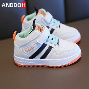 Size 21-32 Children Anti-slip Wear-resistant Casual Shoes Girls Boys Kids Soft Sole Toddler Shoes Baby Breathable Sport Sneakers 211022