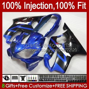 Мотоцикл OEM обтекает для Honda CBR 600 F4 Blue Black FS CC 600F4 CBR600F4 1999 2000 CUDLEWORK 54NO.119 CBR600FS 600CC 1999-2000 CBR600 F4 99 00 Тело для инъекций