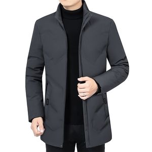 冬のジャケットの男性が太く暖かい男性パーカーフード付きロングコートフリースメンズジャケットのwidwearの防風パッドダウンパーカー男性211204