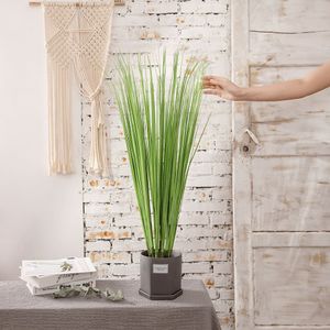 5 Teile/los Künstliche Grüne Pflanzen PVC Zwiebel Gras Topf Blume anordnung Wohnzimmer Garten Dekoration Bonsai