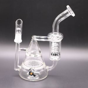 10,8 tum Bio Beaker Glass Bong Hookahs för rökning Tornado Hookah Recycler Bongs