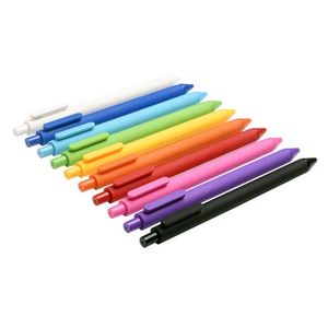 Gel pennor kaco mm svart bläck söt regnbåge färg plast press typ penna för studentskolan skriva verktyg kontorsmaterial gåva