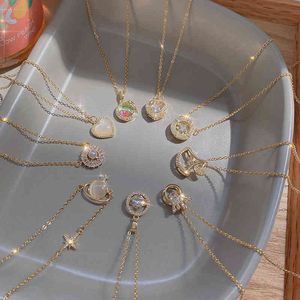 Titanium Steel Necklace Female Minority Design Sense Advanced Pearl Pendant Ins Style Versatile Clavicle Chain Jewelry