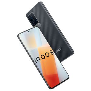 Orijinal Vivo IQOO 8 5G Cep Telefonu 8 GB RAM 128 GB ROM Snapdragon 888 Octa Çekirdekli 48.0MP AF OTG NFC Android 6.56 