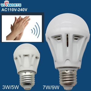 Wholesale voice activated light bulbs for sale - Group buy Bulbs W W W W Sound Control LED Bulb E27 Lamp Light Voice Activated Intelligent Sensor Cold White V V