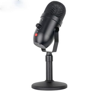 Microfone USB Condensador Gravação Microfone De Metal Para Laptop Windows Cardioid Studio Gravação Vocal Voice Over, YouTube Tik tok