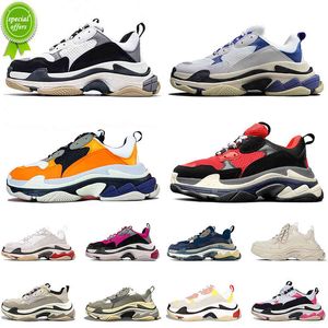 36-45 Triple S Crystal Bottoms Sneakers Paris 17FW Luxurys Designer Schuhe Casual Männer Frauen Dad Shoe Track Outdoor Sports Runner Trainer Größe