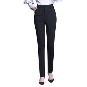 Pantaloni Harem scozzesi da donna eleganti a vita alta Pantaloni da lavoro autunnali larghi Pantaloni femminili da ufficio OL Pantaloni da donna taglie forti XXL 210519