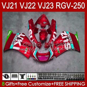 Corpo para Suzuki RGV-250 Painel RGV250 SAPC VJ22 RVG250 VJ 22 20HC.149 RGVT-250 90 91 92 93 94 95 96 RGVT RGV 250cc 250 CC 1990 1991 1996 1994 1995 1996 Fairing Pearl Red