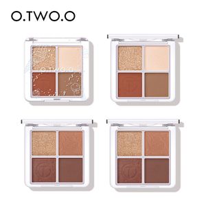 Wholesale smooth make up for sale - Group buy O TWO O Color Eyeshadow Palette Peach Waterproof Long Lasting Shimmer Matte Eye shadow Soft Smooth Primer Makeup Cosmetics