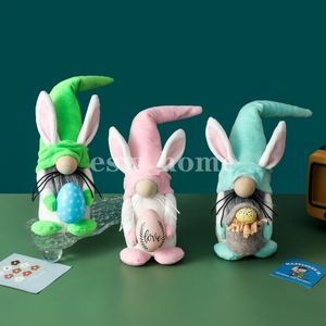 Parti Malzemeleri Paskalya Gnome Bebek Bunny Cüceler Sarılma Yumurta Peluş Bebekler Masaüstü Süs Ev Festivali Parti Masaüstü Dekorasyon Için