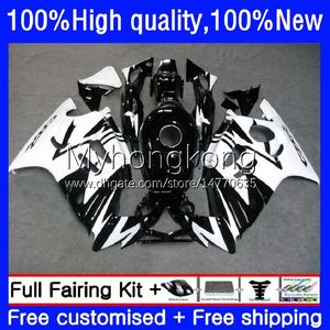 Karosserie für HONDA CBR600FS CBR600 F2 Weiß schwarz CBR600CC 91-94 Karosserie 34Nr