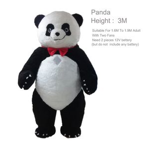 Mascot Costumes3m Inflável Panda Mascot Traje Terno Publicidade Para Adulto Adequado para 1.7m a 1.8m Partido Jogo Dress Dress Roupas Xmas